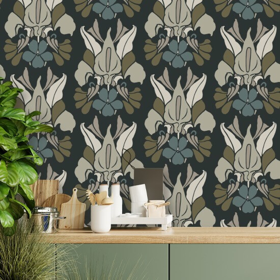 Drachenblume Blumentapete Midnight Bloom