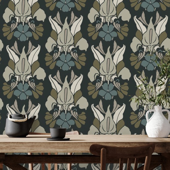 Drageblomst Midnight Bloom blomsterbakgrunn