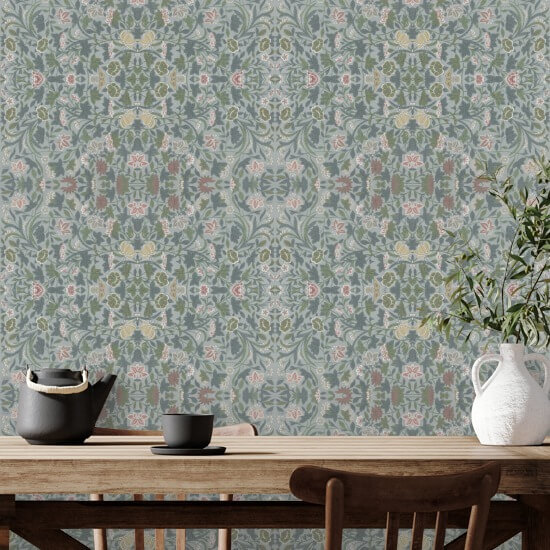 Engelsk Vine Floral Bakgrunn 