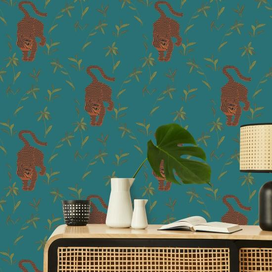 Stalkender Tiger Juwel Hintergrundbild