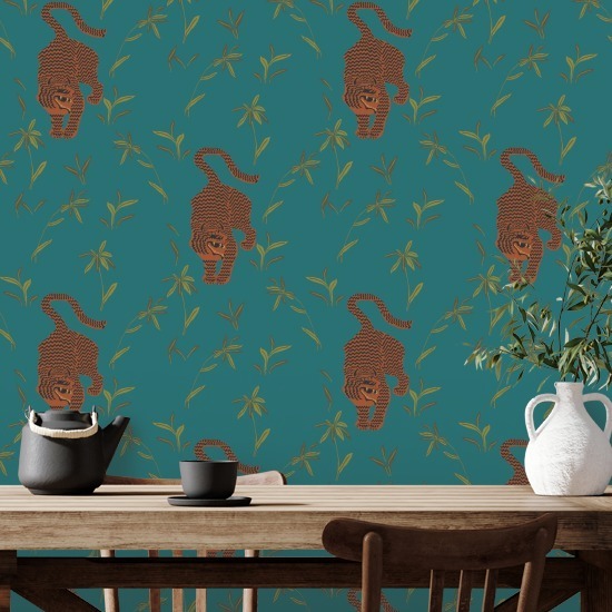 Stalkender Tiger Juwel Hintergrundbild