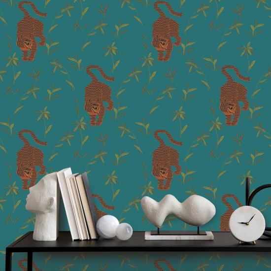 Stalkender Tiger Juwel Hintergrundbild