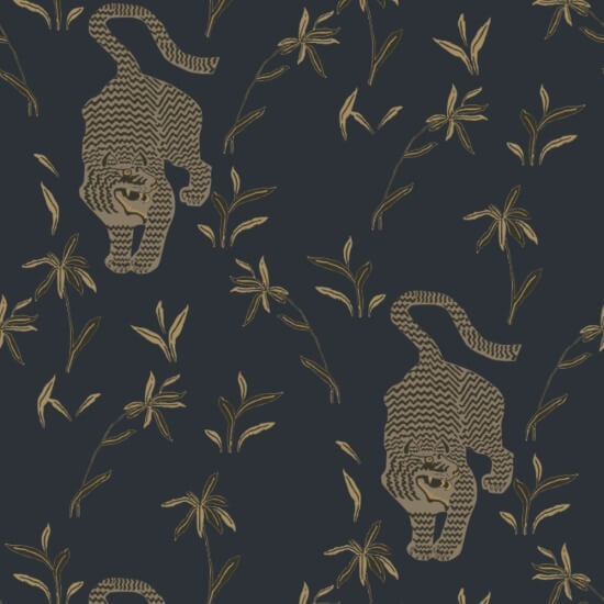 Tigre acechando Fondo de pantalla de Inkwell