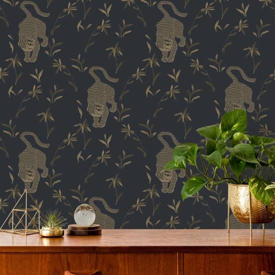 Tigre acechando Fondo de pantalla de Inkwell