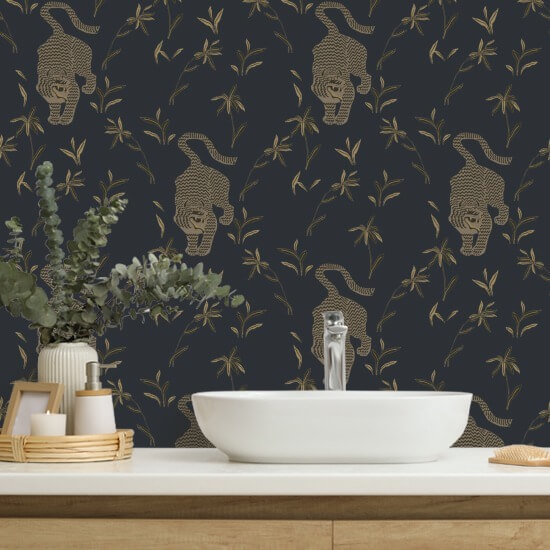 Vainoava tiikeri Inkwell Taustakuva