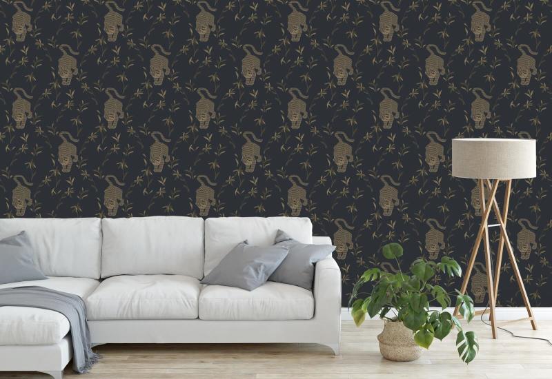 Vainoava tiikeri Inkwell Taustakuva