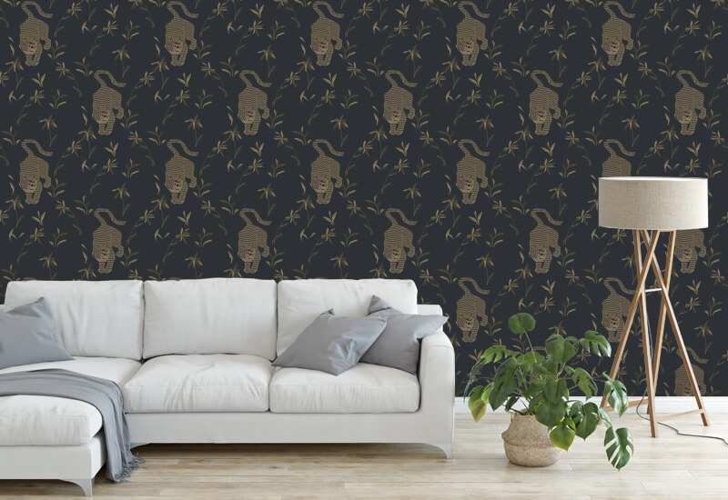 Stalkender Tiger Inkwell Hintergrundbild