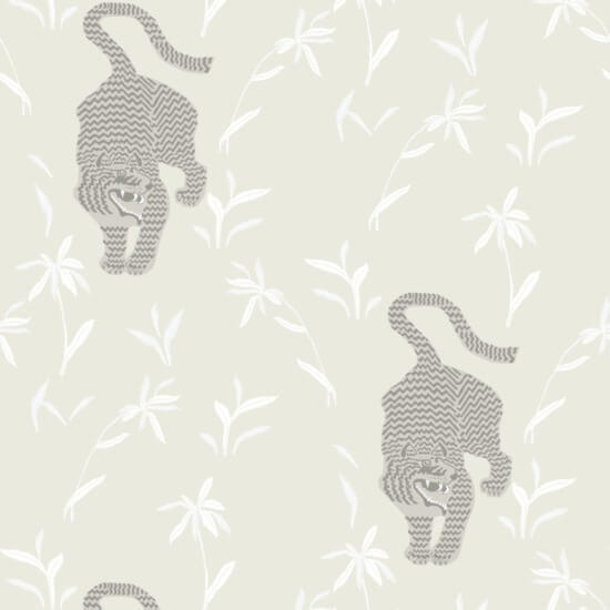 Stalking Tiger Moon Wallpaper