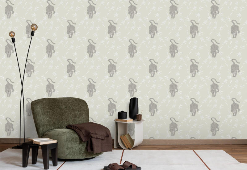 Perseguindo o tigre Papel de parede lunar