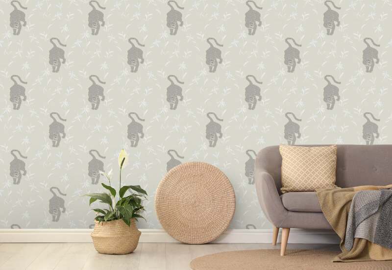 Vainoava tiikeri Kuun taustakuva