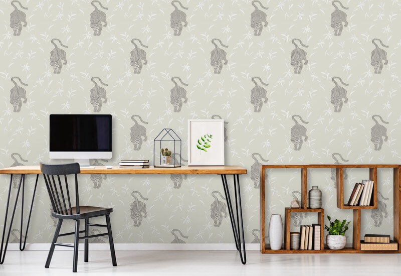 Stalking Tiger Moon Wallpaper