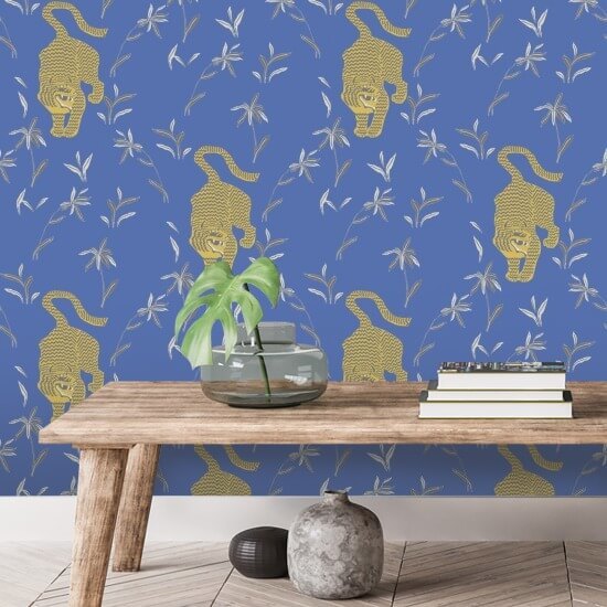 Tijger stalken Koninklijk behang