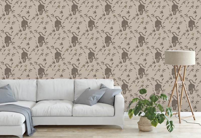 Stalking Tiger Almond Wallpaper