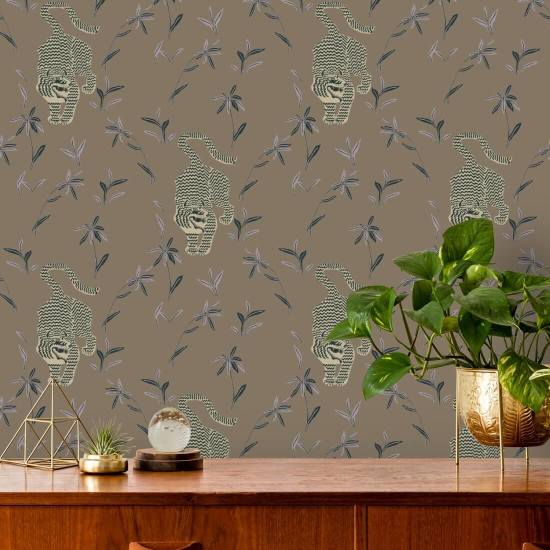 Perseguindo o tigre Papel de parede Cocoa Jungle