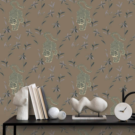 Forfølgelse af tiger Cocoa Jungle Baggrund