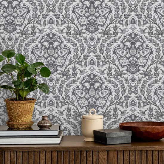 Ottomaans groot Grijze achtergrond