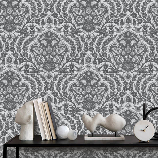 Otomano Grande Papel de parede Greys