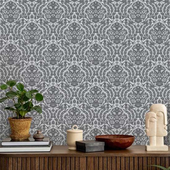 Petit pouf Papier peint Greys