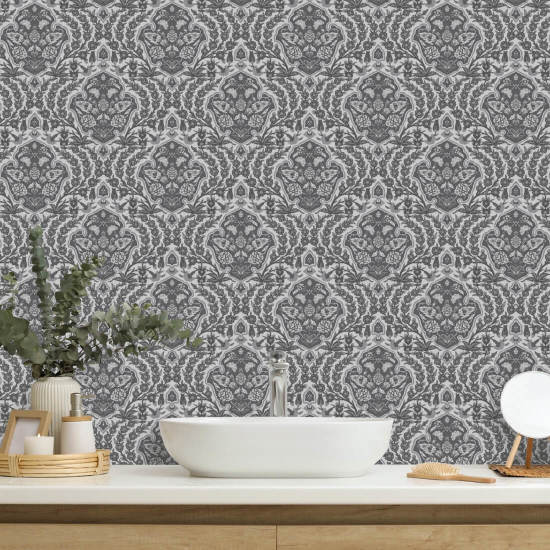 Ottoman Small Greys Wallpaper