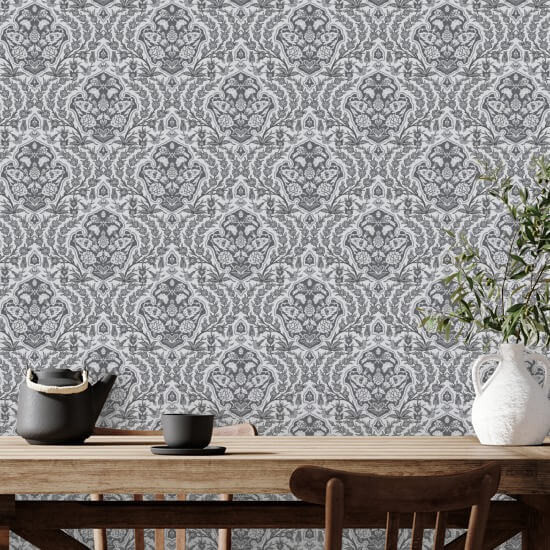 Ottoman Small Greys Wallpaper