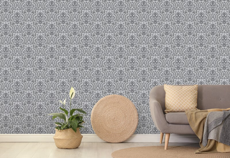 Ottoman Small Greys Wallpaper