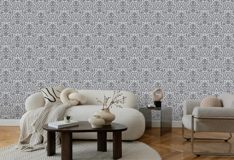 Ottoman Small Greys Wallpaper