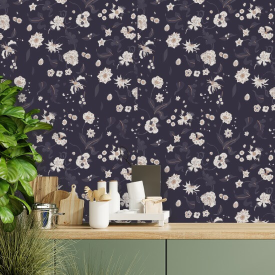 Floral Bliss Currant Bakgrunn