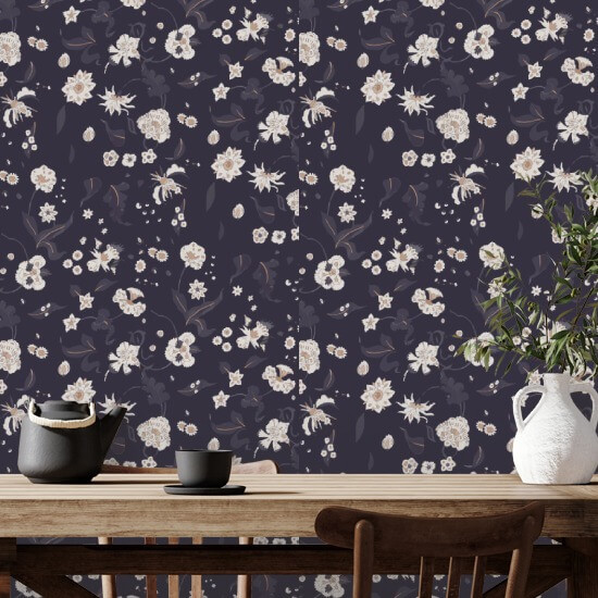 Floral Bliss Currant Baggrund