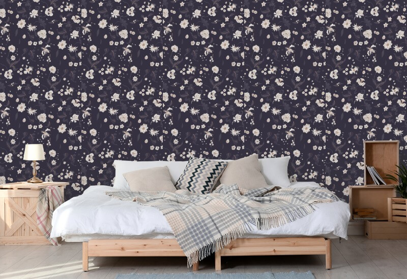 Floral Bliss Currant Bakgrunn