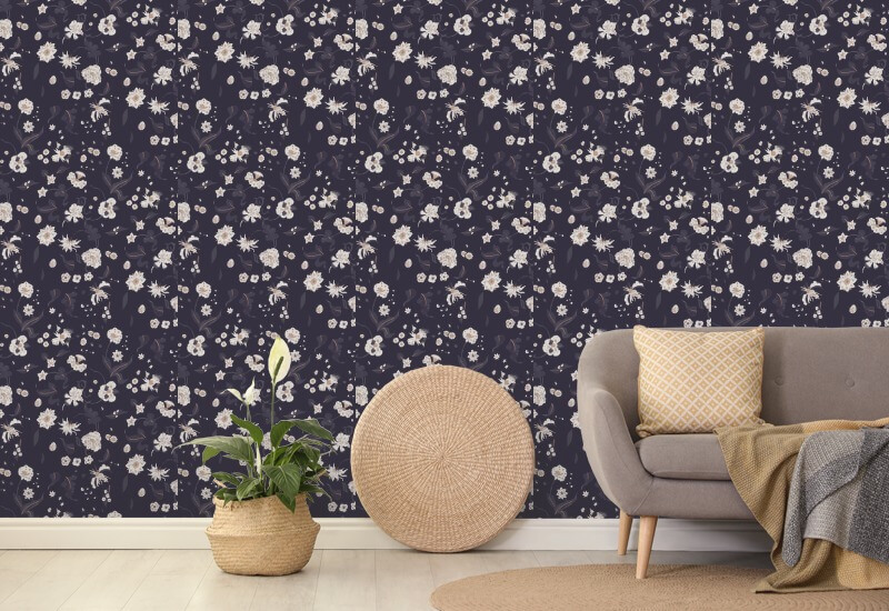 Bonheur floral Papier peint Currant