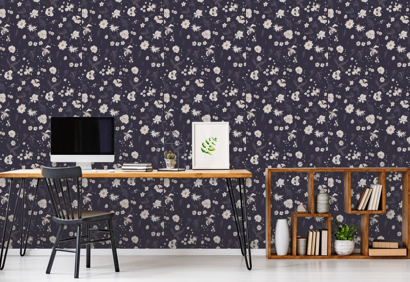 Floral Bliss Vinbär Bakgrund