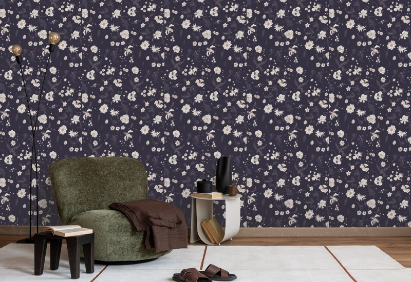 Floral Bliss Currant Baggrund