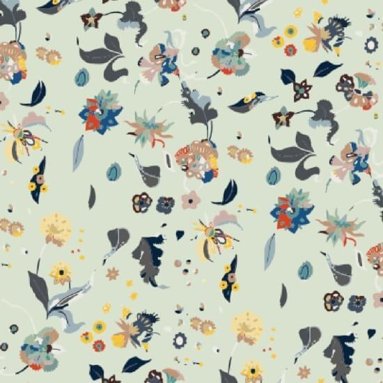 Floral Bliss Blandad Bakgrund