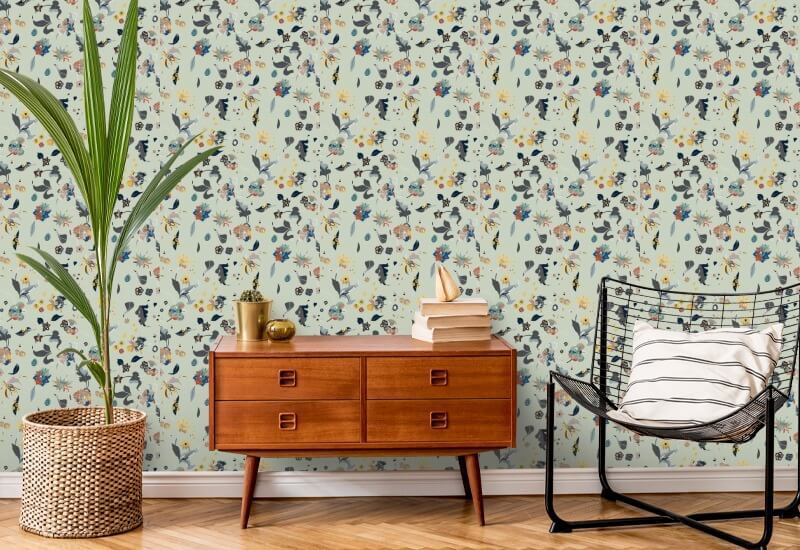 Floral Bliss Mixed Wallpaper