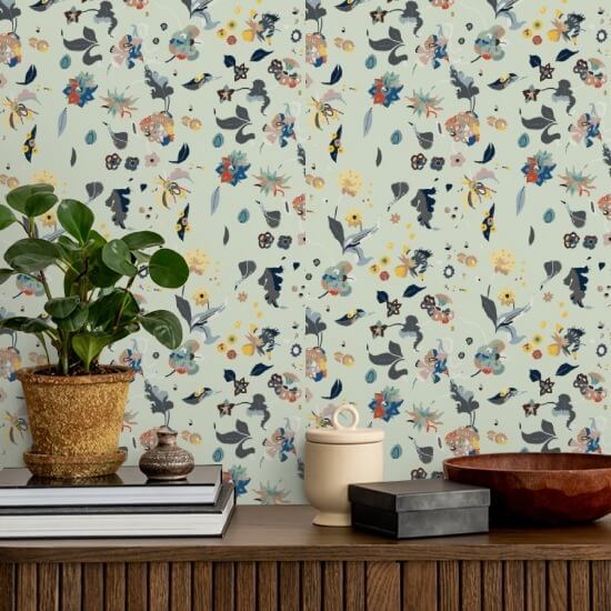 Floral Bliss Blandad Bakgrund