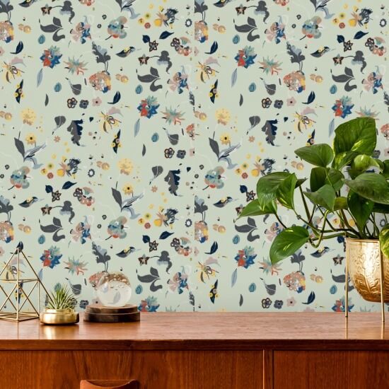 Floral Bliss Blandet Bakgrunn