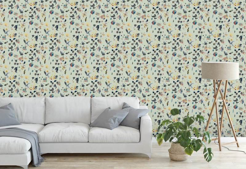 Floral Bliss Blandet Bakgrunn