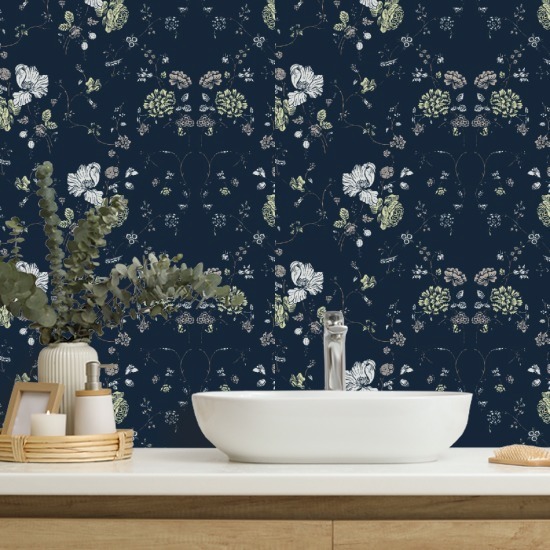 Blomsterblonder Deep Sea Baggrund