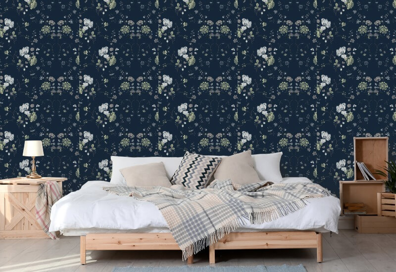 Encaje floral Fondo de pantalla de Deep Sea