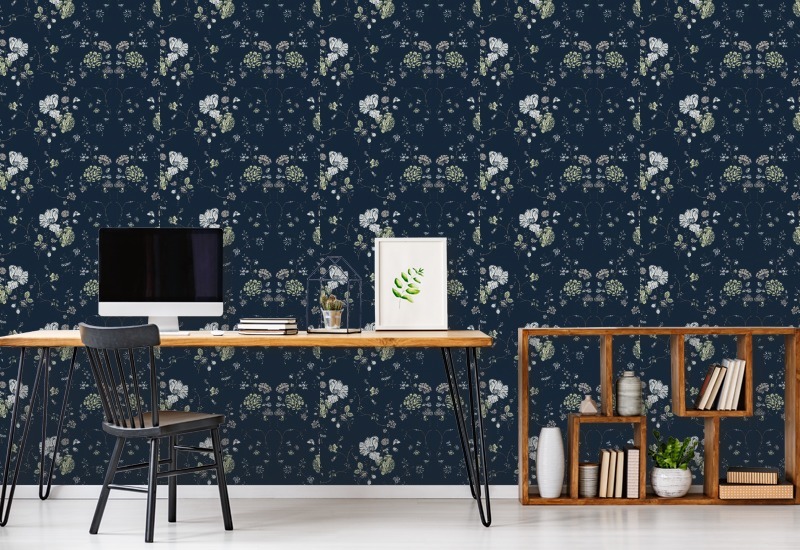 Blomsterblonder Deep Sea Bakgrunn