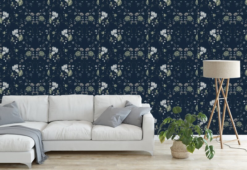 Blomsterblonder Deep Sea Baggrund