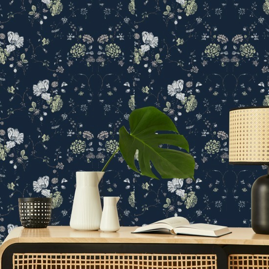 Encaje floral Fondo de pantalla de Deep Sea