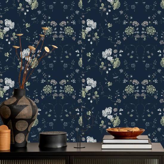 Spitze mit Blumenmuster Tiefsee-Hintergrundbild