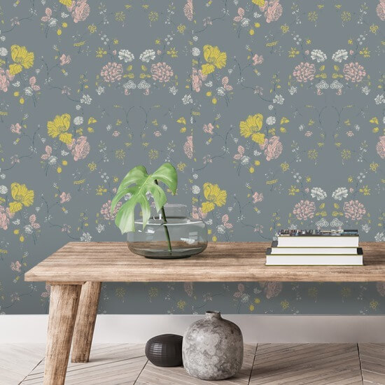 Dentelle florale Papier peint Stone