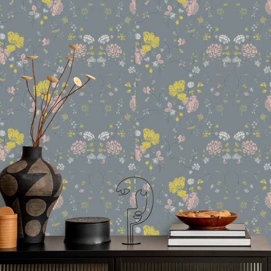 Blomsterblonder Sten tapet