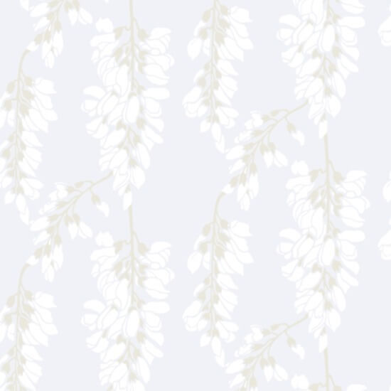 Glycine florale Papier peint blanc