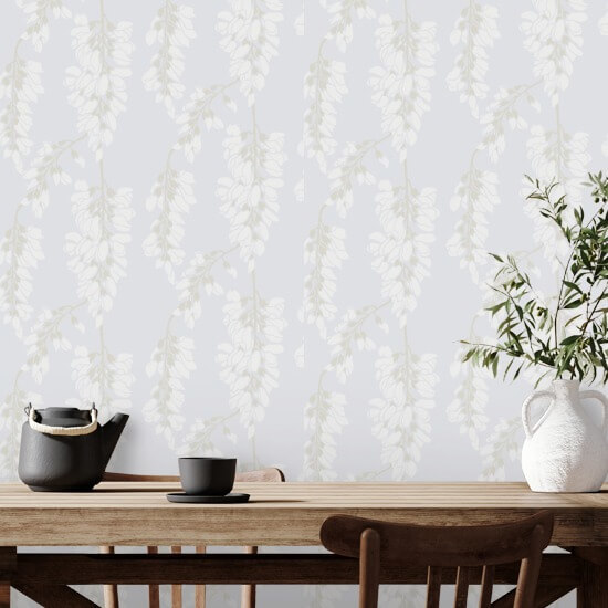 Blomsterblåregn Hvit Bakgrunn