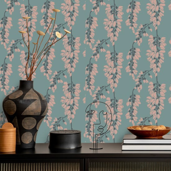 Blomsterblåregn Lyseblå Bakgrunn