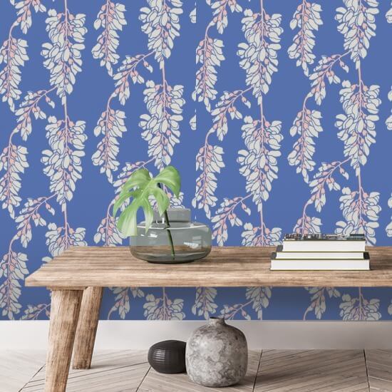 Wisteria Floral Koninklijk behang