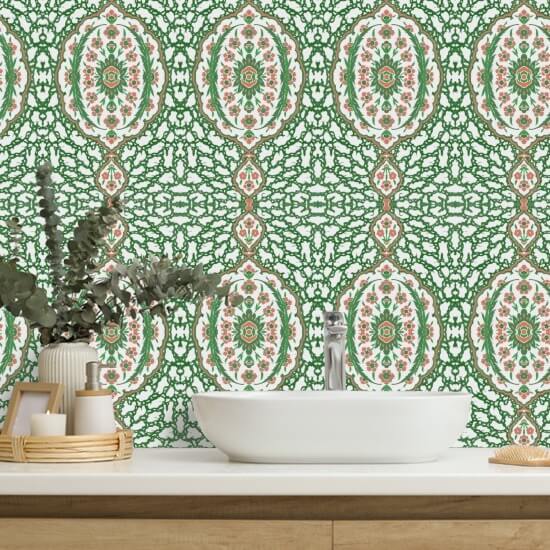 Ottomaans juweel Kelly Green Achtergrond